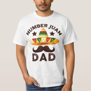 Camiseta Pai Juan Engraçado Dia de os pais mexicano número 