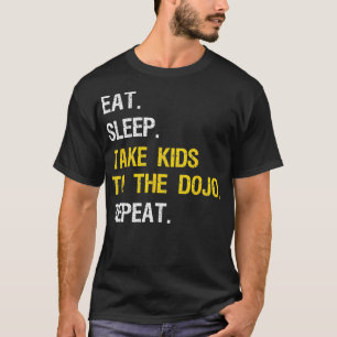Camiseta Pai Judo Leva As Crianças A Dojo Engraçado Karate
