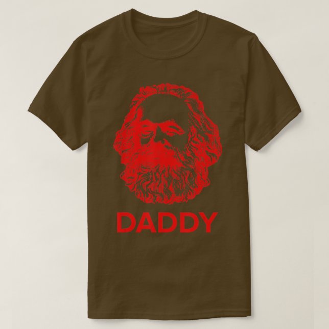 Camiseta Pai Karl Marx Engraçado Comunista (Frente do Design)