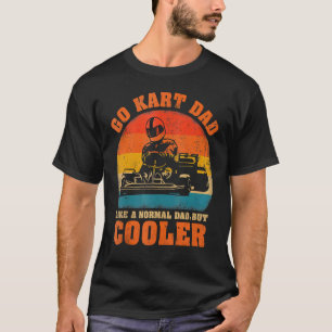 Camiseta Pai Kart Vintage Retro Kart Racing Pai D