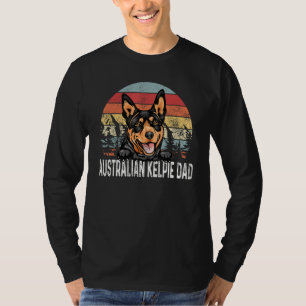 Camiseta Pai Kelpie australiano de Vintage - Pais Sunset