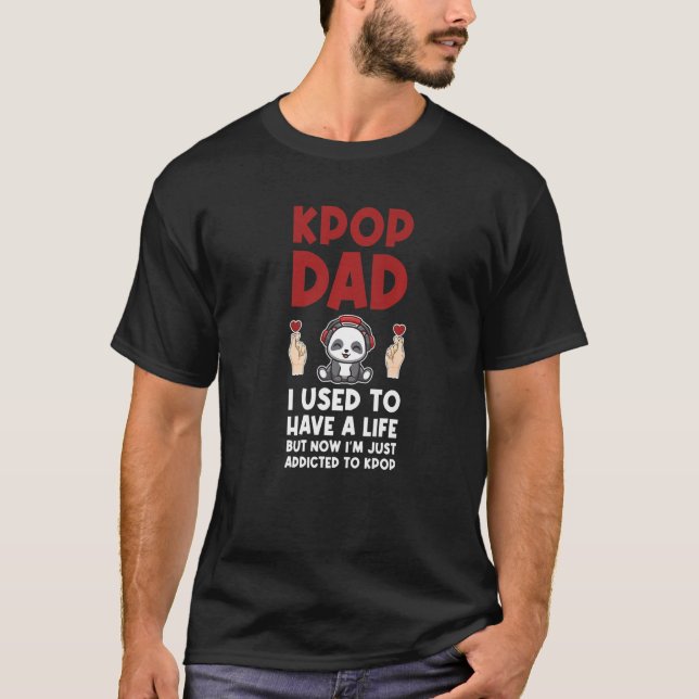 Camiseta Pai kpop mens que eu costumava ter um pai kpop (Frente)