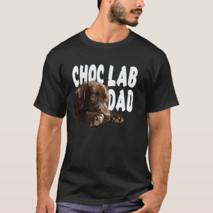 Camiseta Pai Lab Chocolate Labrador Retriever Marrom Pai