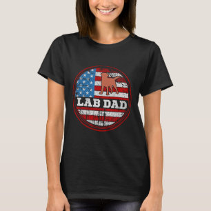Camiseta Pai Labrador de Chocolate Correspondente com o Ret