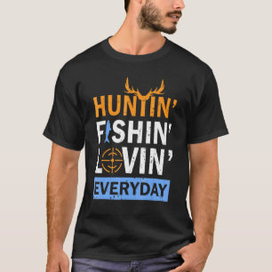 Camiseta Pai Legal Caça Pesca Amoroso Todos os Dias