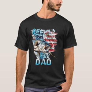 Camiseta Pai Legal Cara de Pescaria do Dia 4 de Julho EUA