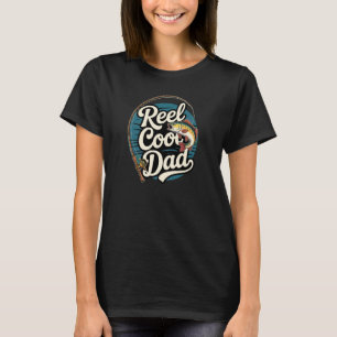 Camiseta Pai Legal Carretel Design de Pesca Vintage para o