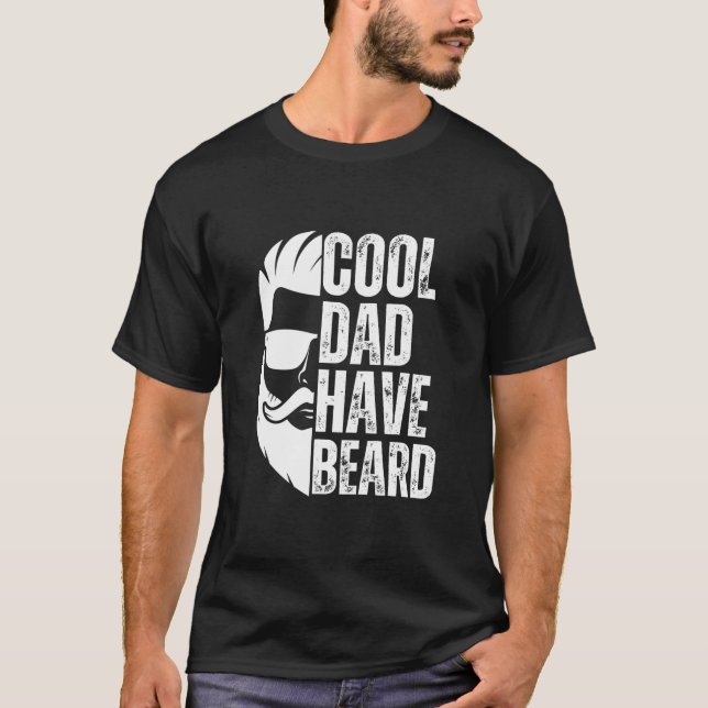 Camiseta pai legal com barba (Frente)