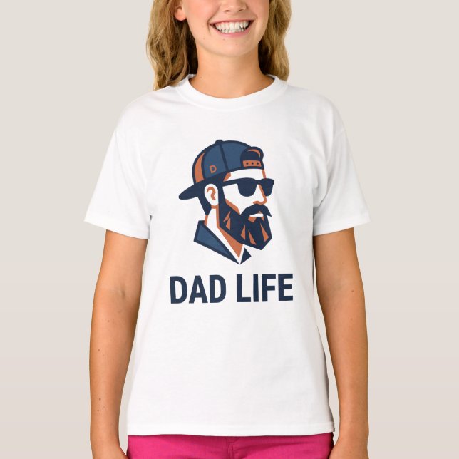 Camiseta Pai Legal com Óculos de Sol de Boné (Frente)
