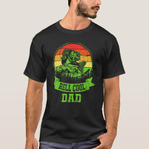 Camiseta Pai Legal da pesca de rolo de pesca do Dia da Vint