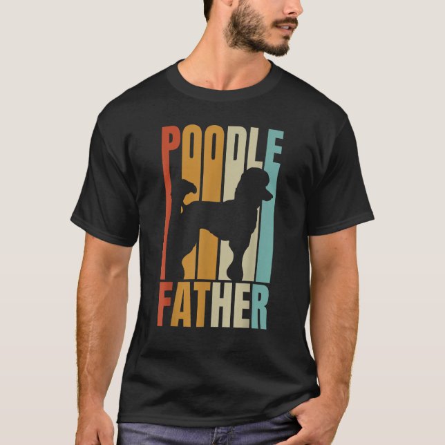 Camiseta Pai Legal de Cachorro Retro (Frente)