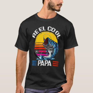 Camiseta Pai Legal de Carrete Fathers Day Pescador Homens P