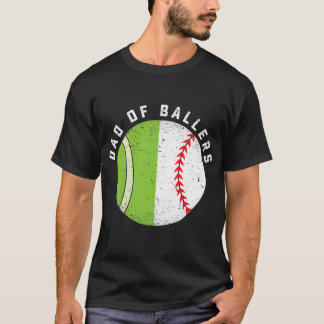 Camiseta Pai legal do jogador de Tênis de beisebol