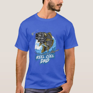 Camiseta Pai Legal do rolo de pesca Engraçado dia de os pai