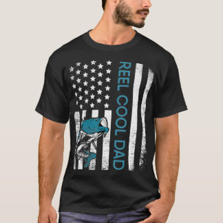 Camiseta pai legal dos EUA Bandeira pescador Pai pai
