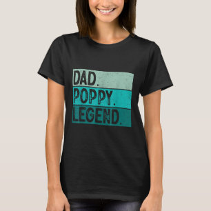 Camiseta Pai Legenda Poppy - Vintage - Vintage Bold Poppy G