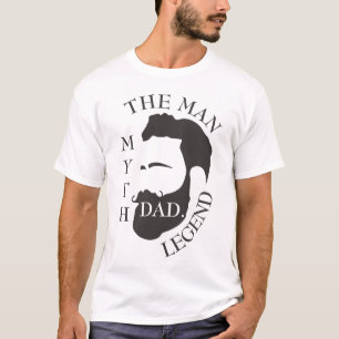 Camiseta Pai Legendário Elegante Moderno
