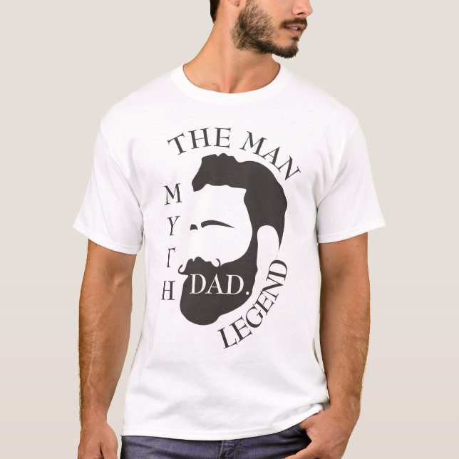 Camiseta Pai Legendário Elegante Moderno (Frente)