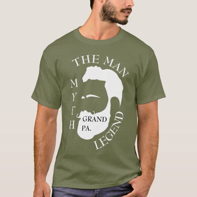 Camiseta Pai Legendário Elegante Moderno (Frente)