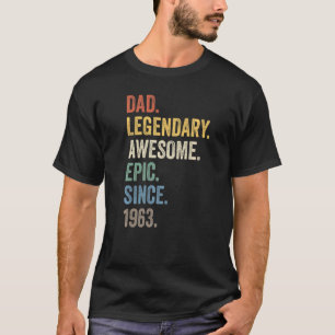 Camiseta Pai Legendário Epic Espetacular Desde 1963