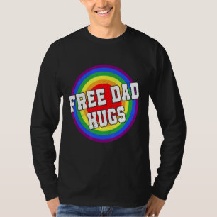 Camiseta Pai Livre Abraça Arco Arco-Íris Bastante Orgulhoso
