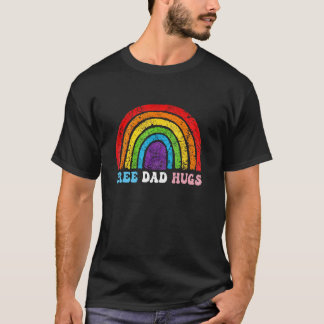 Camiseta Pai Livre Abraça Orgulho LGBT Mês Arco-Íris Transg