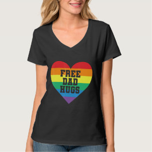 Camiseta Pai Livre Abraços Arco-Íris Sinalizador Lgbt Para