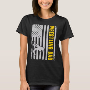 Camiseta Pai luta EUA Bandeira Americana Gordura Luta de Pr