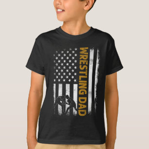 Camiseta Pai luta T Bandeira Americana 4 De Julho Pais