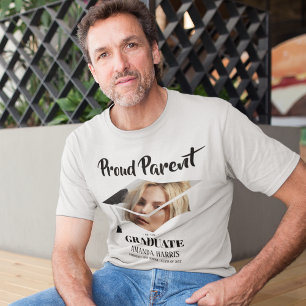 Camiseta Pai/Mãe Orgulhoso Moderno Graduado T-Shirt com