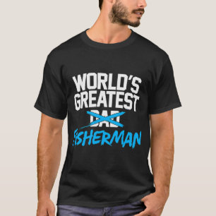 Camiseta Pai Maior Pescador do Mundo Engraçado
