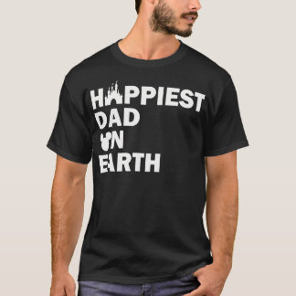 Camiseta Pai Mais Feliz Da Terra, Pai Feliz Faes
