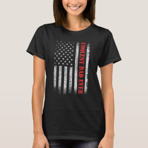 Camiseta Pai Mais Fresco De Bandeira Americana Pai Pai Pai