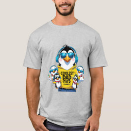 Camiseta Pai Mais Frio - Camisa-T do pinguim