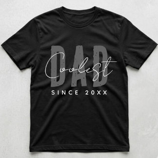 Camiseta Pai Mais Legal Desde 20XX Moderno Divertido Simple