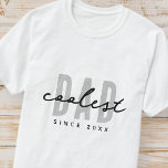 Camiseta Pai Mais Legal Desde 20XX O Pré-Disquete Simples M<br><div class="desc">Esta design simples e moderna é composta por tipografia sã-serif.</div>