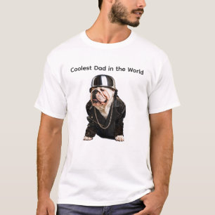 Camiseta Pai mais legal do mundo BULLDOGUE INGLÊS