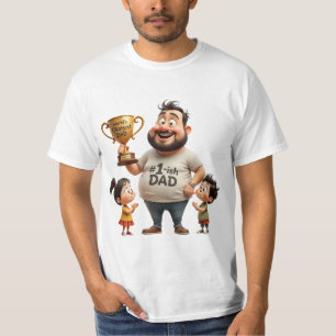 Camiseta Pai Mais ou Menos do Mundo – Dia dos Pais Cartoon