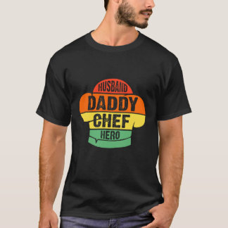 Camiseta Pai Marido Chef Hero T Shirt