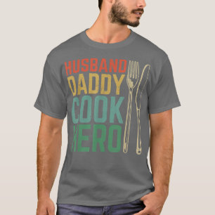 Camiseta Pai Marido Cozinha Cozinhar Herói