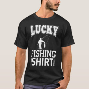 Camiseta Pai Marido De Pesca Sortudo Pescadores De Peixes