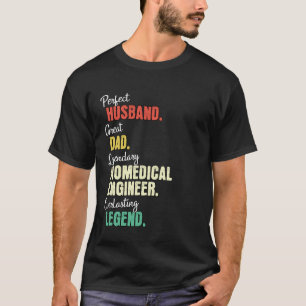 Camiseta Pai Marido Engenheiro Biomédico