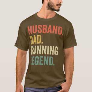 Camiseta Pai Marido Funny Runner com Legenda Vinta
