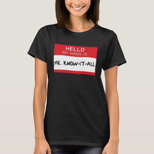 Camiseta Pai Marido Irmão Sr. Sabichão (Frente)