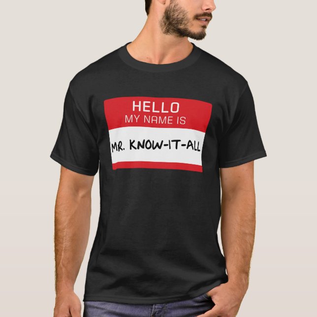 Camiseta Pai Marido Irmão Sr. Sabichão (Frente)