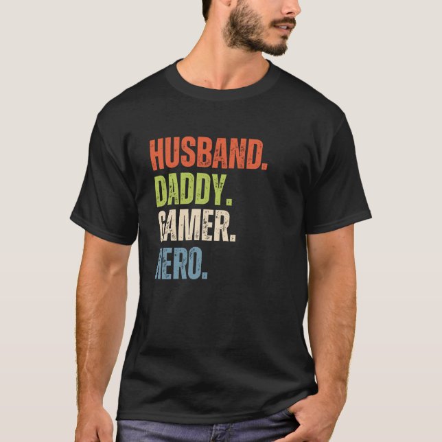 Camiseta Pai Marido Jogador Hero Afetado (Frente)