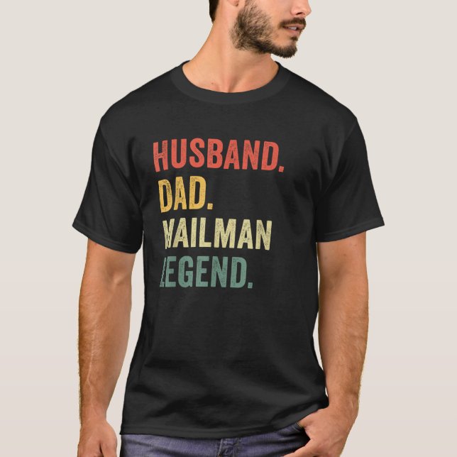 Camiseta Pai Marido Legend Legend Funny Postal (Frente)