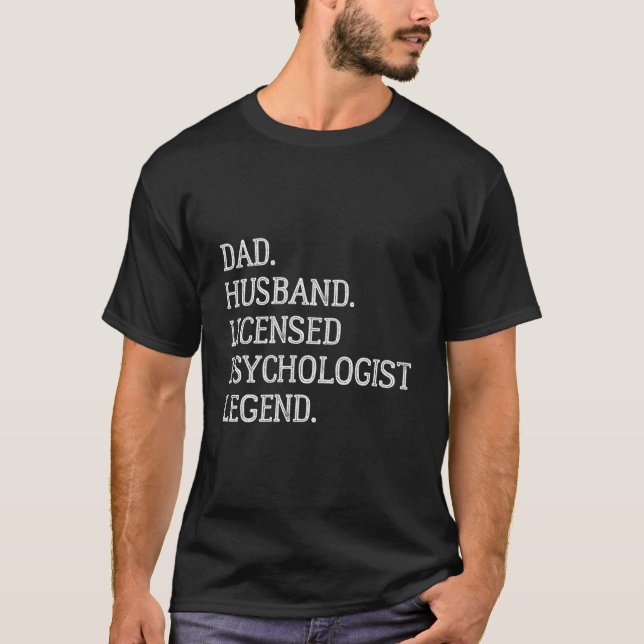 Camiseta Pai Marido Psicólogo Lenda (Frente)