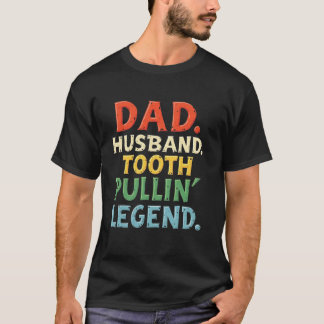 Camiseta Pai. Marido. Pullinu2019 Legenda Funny Denti