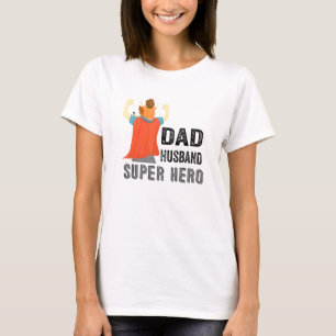 Camiseta Pai Marido Super Herói Vestindo Pai do Cabo Filho